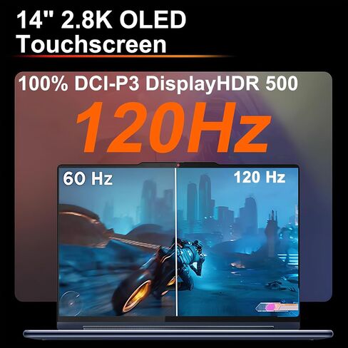 Lenovo Yoga 9 2-in-1 Laptop 14" 2.8K OLED 120Hz Touch (100% DCI-P3) Intel 16-core Ultra 7 155H (Up to 11 Tops) 16GB RAM 1TB SSD B&W w/Pen for Creator Business Professional Win11 ICP Hub w/Copilot AI in Saudi Arabia