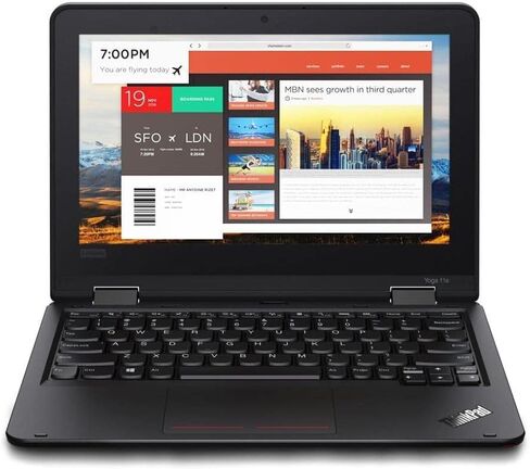 Lenovo Yoga 11e 2-in-1 كمبيوتر محمول قابل للتحويل 11.6 بوضع شاشة تعمل باللمس معالج Intel Quad Core N5030 حتى 3.1 جيجا هرتز 8 جيجا بايت ذاكرة الوصول العشوائي SSD Cam Pen W11 (11e-متجدد) in Saudi Arabia