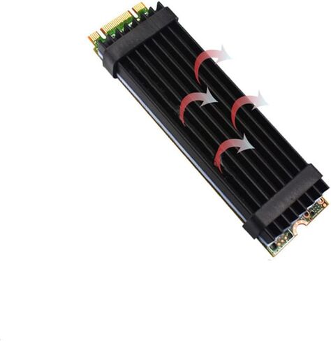 M2 محرك أقراص صلبة بالحرارة الحرارة 70x22x6mm 2280 NVME SSD PCIE Heathink الرادياتير سترة التبريد الحرارية مجموعة التبريد الحراري للكمبيوتر المحمول in Kuwait