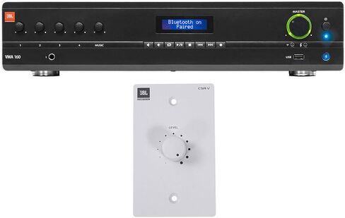 JBL VMA160 تجاري/مطعم 120 واط مضخم بلوتوث+وحدة تحكم الجدار الأبيض in Saudi Arabia