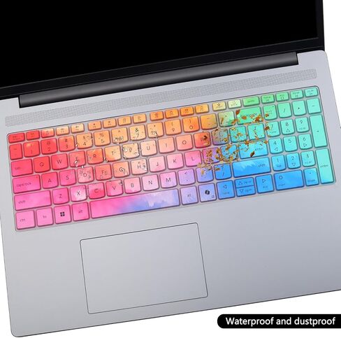 Keyboard Cover for 2025 Lenovo IdeaPad Slim 3 3i 3X 15 16" 15AHP10 15IRH10 15IRU10 15Q8X10 16ARP10 16IRH10, IdeaPad Slim 5 5i 16" 16AHP10 16IRH10 16IRH10R-Colorful in Saudi Arabia