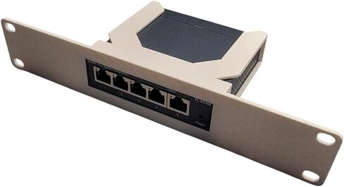 Network Rack Mount, 10 inch 1U, for TP-Link TL-SG1005P 5-Port Gigabit PoE Switch (Black) in Saudi Arabia