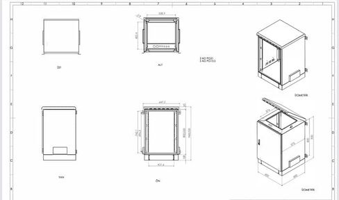 9U Outdoor Network Cabinet – 19″ 600 × 450 mm Enclosure – IP66 Weatherproof Pole/Wall-Mount Cabinet – STURDX in Kuwait