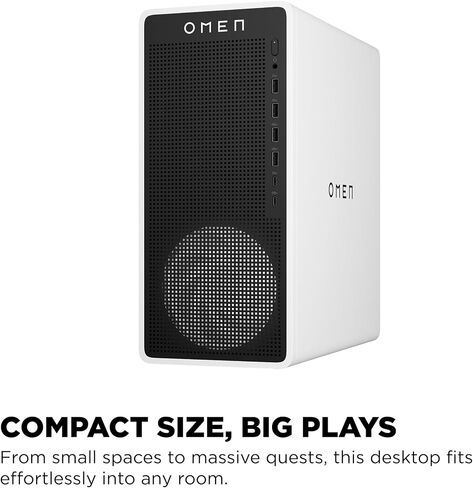 HP OMEN 16L Gaming Desktop PC, AMD Ryzen 7 8700G, 32 GB RAM, 1 TB SSD, NVIDIA GeForce RTX 5060 Ti, Windows 11 Home, Microsoft Copilot, Panda Metal, TG03-0030 (2025) in Kuwait