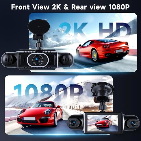 4 قناة DASH CAM الأمامية والخلفية داخل كاميرا اندفاعة 360 درجة للسيارات 4 قناة DASH CAM الأمامية والخلفية من الداخل ، 【2560*1440P】 IPS 4K/2K MINI DASHCAM ، WIFI GPS LIGHT VISION in Kuwait