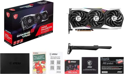 MSI Gaming Radeon RX 6800 16GB GDRR6 256-BIT HDMI/DP 2105 MHz RDNA 2 Architecture OC Graphics Card (RX 6800 Gaming X TRIO 16G) (READED) in Saudi Arabia