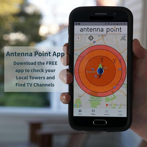 الهوائيات المباشرة Goliath Unidirectional طويلة المدى UHF Attic Attic Outdoor HDTV Hodtv ، 70+ Mile Range ، UHD 4K 8K ، NextGen TV-W/Mounting Hardware in Kuwait