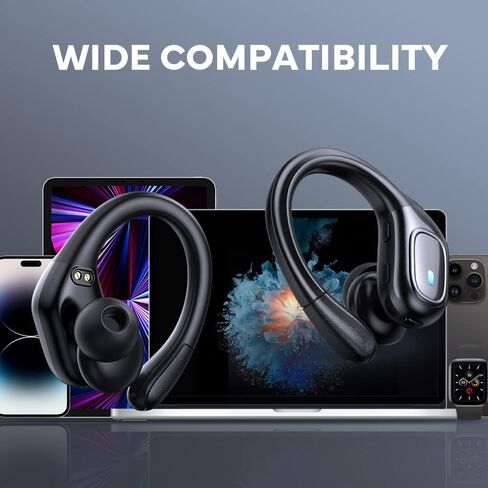 سماعات اذن لاسلكية بلوتوث 5.3، وقت تشغيل 75 ساعة مقاومة للماء IPX7، سماعات اذن بلوتوث لاسلكية مع شاشة LED رقمية وميكروفون داخل الاذن لاجهزة ايفون واندرويد in Kuwait