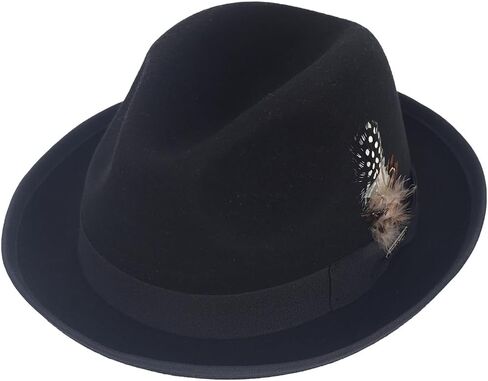 قبعات فيدورا من الصوف ذات حافة واسعة من FORBUSITE للنساء والرجال in Kuwait