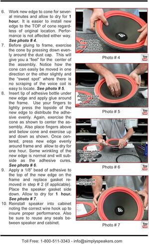 مجموعة إصلاح مكبر الصوت 3-1/2 بوصة تناسب Bang & Olufsen FSK-3 (زوج) in Kuwait