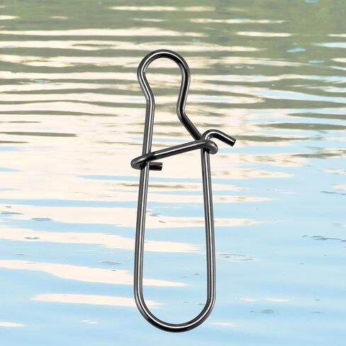 50 Pack Fishing Snaps Duo-Lock Snap Quick Change Fishing Clips Snap Swivels Stainless Steel Wires Quick Snaps Lures Snaps Crosslock Snaps in Saudi Arabia