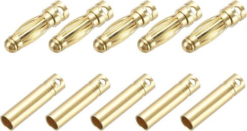 MECCANIXITY 5 Pairs Banana Plugs Connector 3mm Male Female Banana Plug for Speaker Wire RC Battery ESC Motor in Saudi Arabia