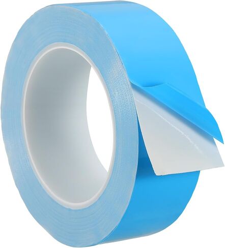 PATIKIL Thermal Adhesive Tape, 25m x 35mm x 0.2mm Double Side Adhesive Thermal Conductive Tape for Heatsink LED GPU Modules Computer CPU IC Chip, Blue in Saudi Arabia