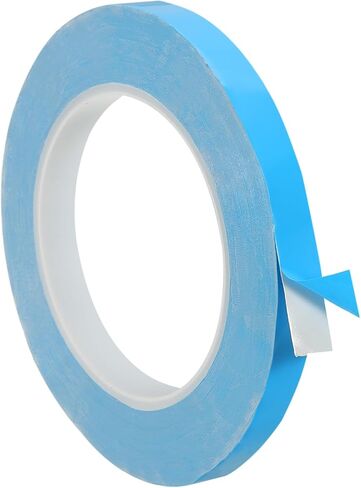 PATIKIL Thermal Adhesive Tape, 25m x 10mm x 0.2mm Double Side Adhesive Thermal Conductive Tape for Heatsink LED GPU Modules Computer CPU IC Chip, Blue in Saudi Arabia