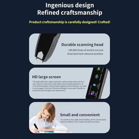 قلم ترجمة Wi-Fi المسح ، قلم القراءة SN 3.69 بوصة SN مع القاموس المدمج ووظيفة التسجيل ، وإدخال مسح المقتطفات ، وترجمة الصوت ثنائية الاتجاه القلم الذكي in Kuwait