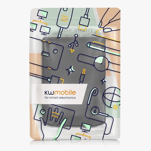حالة Kwmobile متوافقة مع Bocketbook الآية/الآية Pro/الآية Color/Vivlio Light/Light HD - غطاء للقمر مع الإغلاق المغناطيسي - أسود in Kuwait