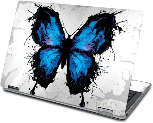 Mayyskins Skin for HP Pavilion X360 15 "(2019) - Splash Butterfly | Protected و Date و Finy Viny Scen in Kuwait