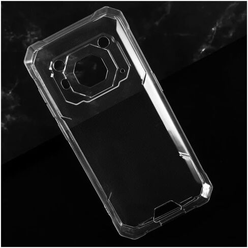Case for Blackview BV6200/BV6200 Pro Phone case with Tempered Glass Screen Protector,Silicone Soft Flexible Bumper Shockproof TPU Protective Cover-Clear in Saudi Arabia