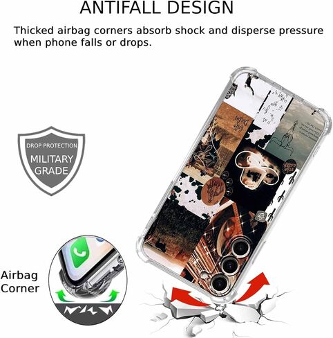 عتيقة رعاة البقر الجمالية وايلد ويست لايف كولاج ، عصرية بارد ناعم ناعم الوفير لصالح Galaxy S23+ in Kuwait