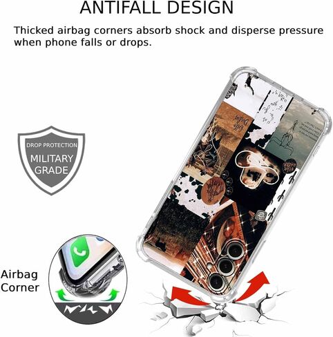 عتيقة رعاة البقر الجمالية وايلد ويست لايف كولاج ، عصرية بارد ناعم ناعم الوفير لصالح Galaxy S23+ in Kuwait