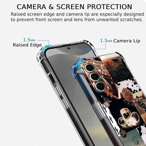 عتيقة رعاة البقر الجمالية وايلد ويست لايف كولاج ، عصرية بارد ناعم ناعم الوفير لصالح Galaxy S23+ in Kuwait