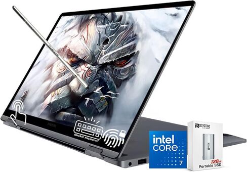Samsung Galaxy Book4 360 2 in 1 AI Copilot PC Captop ، 15.6 "FHD AMOLED TOUCHNEREN ، 10-CORE INTEL CORE 7 150U (> I7-1355U ، 5.4 GHz) ، Lacklit ، Fundprint ، W/128GB PSD & Stylus ، Win11 (16GB | 2TB SSD) in Saudi Arabia