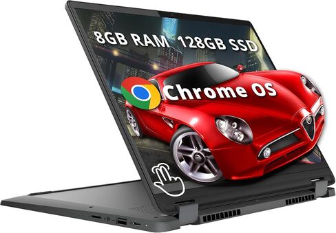 Lenovo IdeaPad Flex 5i Plus Chromebook, 14" WUXGA 2-in-1 Touchscreen Laptop, Intel i3-1315U, 8GB RAM, 128GB SSD, Intel UHD Graphics, Backlit Keyboard, Chrome OS, Gray (Renewed) in Saudi Arabia