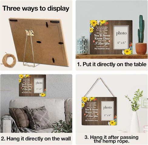 Dumyum Loss of Sister Memorial Gifts, Sympathy Gifts for Loss of Sister Wood Photo Frame, Sister Memorial Gifts, in Memory of Sister Wooden Picture Frame (Photo 4x6 Inches) in Kuwait