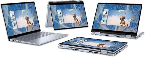 Dell Inspiron 14 2-in-1 Touchscreen Laptop - 14" FHD+ Display • Office Lifetime License • Windows 11 Pro • Intel Core 5 120U • Backlit Keyboard • Wi-Fi6E • for Study & Work • 16GB DDR5+1TB SSD in Saudi Arabia