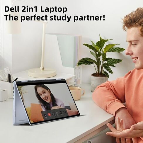 Dell Inspiron 14 2-in-1 Touchscreen Laptop - 14" FHD+ Display • Office Lifetime License • Windows 11 Pro • Intel Core 5 120U • Backlit Keyboard • Wi-Fi6E • for Study & Work • 16GB DDR5+1TB SSD in Saudi Arabia