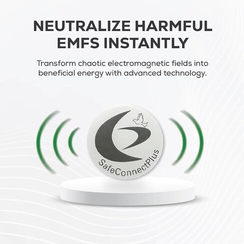 حزمة من 6 ملصقات EMF للهاتف الخلوي- 5G ملصقات تنسيق جاهزة مصنوعة بفخر في الولايات المتحدة للهواتف المحمولة أو أجهزة الكمبيوتر المحمولة أو الأجهزة اللوحية- EMF Mega Shield لجميع الأجهزة الإلكترونية (الفضة البيضاء) in Kuwait