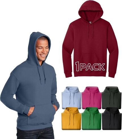 Multipack 18500 Unisex Bundle Bulk Hoodie 3, 6, 10 Pack - Plain Hooded Sweatshirt for Men and Women in Kuwait
