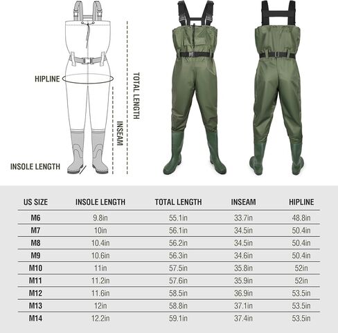 Bootfoot Chest Waders for Men Waterproof in Saudi Arabia