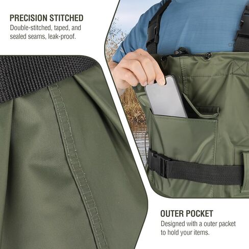 Bootfoot Chest Waders for Men Waterproof in Saudi Arabia
