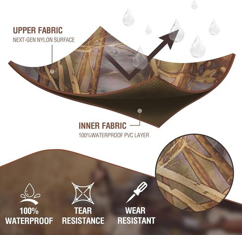 Fishing Waders for Men with Boots, Nylon/PVC Waterproof Chest Waders with Boot Hanger, Bootfoot Chest Wader for Fishing Hunting in Kuwait