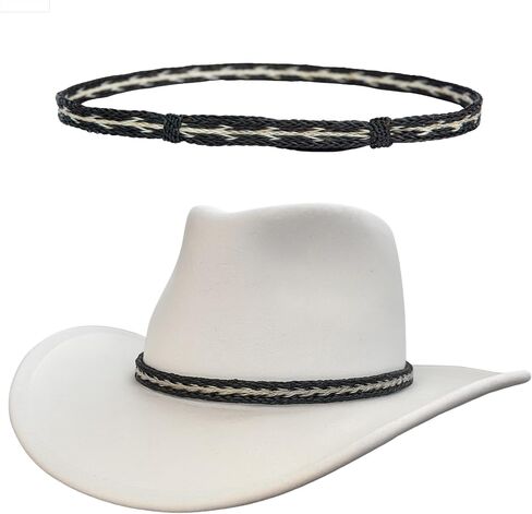 Gamboa 100% Natural Horsehair Hat Bands for Cowboy and Panama Hats for Men and Women Western Hat Bands in Kuwait
