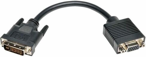 Tripp Lite by Eaton P120-08N 8in DVI-I Dual Link Male to VGA Female Adapter Cable 1920x1200/1080p Converter for Monitor Projector Shielded Cloud Care Pre-Configured Bundle Eligible (50 Pack) in Saudi Arabia