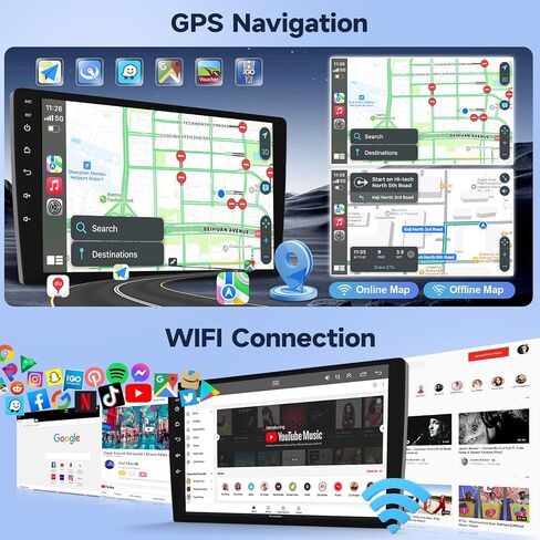Leadfan Car Radio Stereo for Ford Transit 2013 2014 2015 2016 2017 2018 2019 with Wireless Carplay Android Auto, 9'' Touchscreen in-Dash Bluetooth WiFi GPS Navigation SWC MIC Backup Camera Pantalla in Saudi Arabia