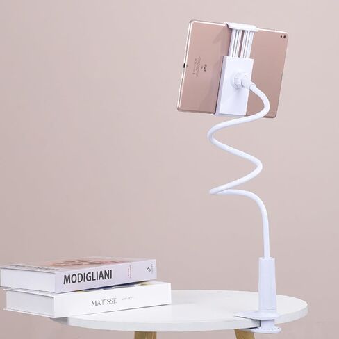 قرص Gooseneck القابل للتعديل وحامل الهاتف ، و 360 درجة مئوية المشبك الوقوف للمكتب ، والسرير ، والعرض بدون اليدين ، الأسود in Saudi Arabia
