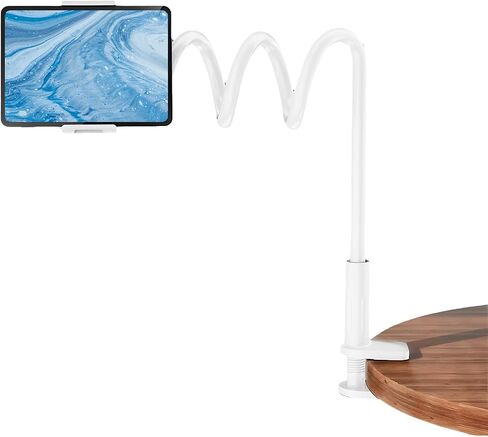 قرص Gooseneck القابل للتعديل وحامل الهاتف ، و 360 درجة مئوية المشبك الوقوف للمكتب ، والسرير ، والعرض بدون اليدين ، الأسود in Saudi Arabia