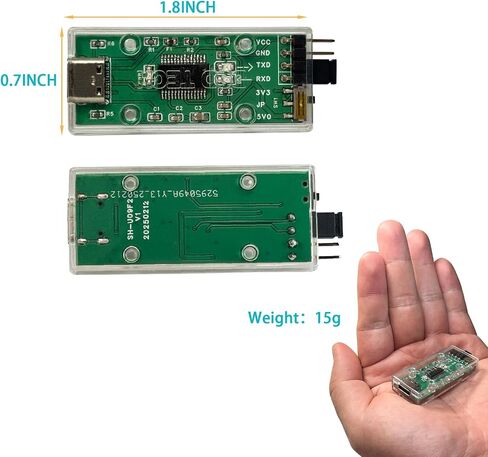 DSD TECH SH-U09F USB to TTL Adapter Support 3V3 and 5V0 TTL Featuring Genuine FTDI FT232RL IC in Kuwait