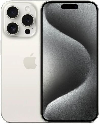 Apple iPhone 15 Pro, 128GB, White Titanium - Unlocked (Renewed) in Saudi Arabia