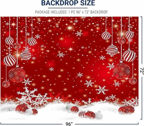 Allenjoy 10 x 8 FT Red Christmas Sparkle Bokeh Snowflakes Photography Background Xmas Party Decor Backdrop for Photo Studio Prop Supplies in Saudi Arabia
