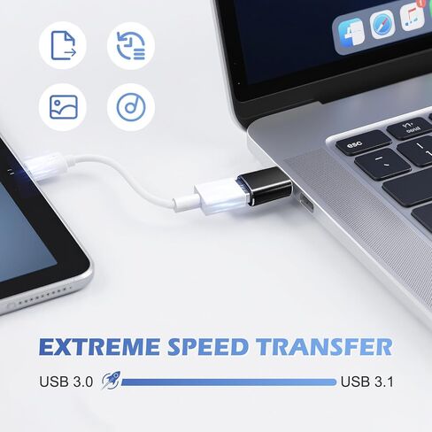 USB C to USB Adapter for Apple Watch USBA Female to USBC Male Adapter for iPhone, Airpods, MacBook, Samsung (A to C) in Saudi Arabia