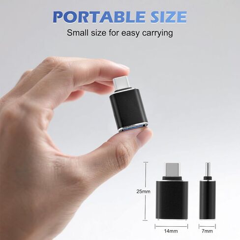 USB C to USB Adapter for Apple Watch USBA Female to USBC Male Adapter for iPhone, Airpods, MacBook, Samsung (A to C) in Saudi Arabia