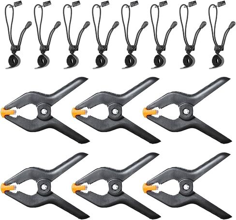 emart emart sandbag sandbag photo studio bage bag bag design -4 packs set (black) + emart 4.5 inch backdrop clamp backdrop kit -6 spring clamps ، 8 background clists for photo studio in Saudi Arabia