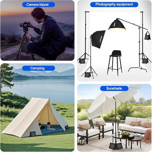 emart emart sandbag sandbag photo studio bage bag bag design -4 packs set (black) + emart 4.5 inch backdrop clamp backdrop kit -6 spring clamps ، 8 background clists for photo studio in Saudi Arabia
