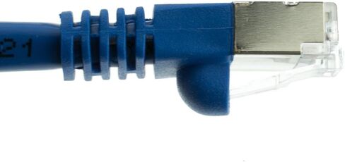 كابل CableWholesale Cat5e Ethernet Cable ، 24Awg ، RJ45 Gold Plate Connector ، ETL ، Snagless Boot 4 Pair Stranded Copper Smielded Twisted Cable (STP) كابل شبكة الإنترنت ، 7 أقدام ، أزرق in Saudi Arabia