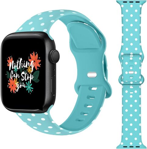 Compatible 38mm Apple Watch Bands for Women 40mm 41mm 42mm 44mm 45mm, iWatch Bands for Women Strap Wristbands Women Polka Dot Apple Watch Band Compatible Apple Watch Series Ultra 8 7 6 5 4 3 2 1 SE in Saudi Arabia