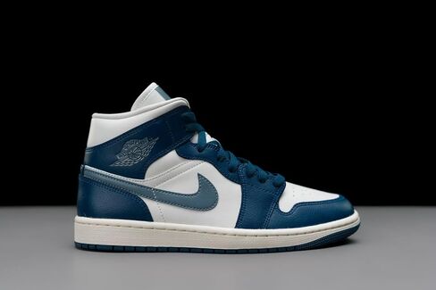Jordan Womens Air 1 Mid WMNS French Blue - Sky J French Blue/Sail/Ozone Blue - Size 9W in Saudi Arabia
